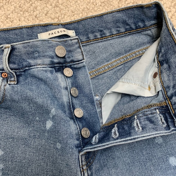 PacSun High-Rise Straight Distressed Jeans - Picture 5 of 7